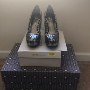 BCBGeneration Platinum Heels